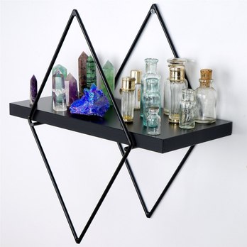 Sada nástěnných polic PRISMA II černá 5