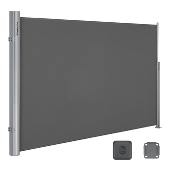 Boční markýza PRIVACY šedá, 160x400 cm 2