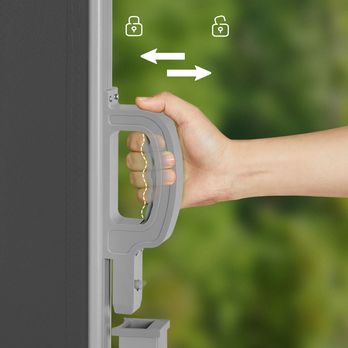 Boční markýza PRIVACY šedá, 160x350 cm 3