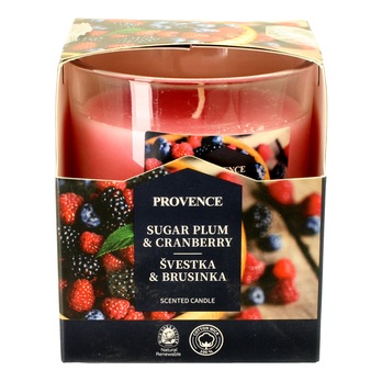 Vonná svíčka PROVENCE švestka a brusinka, 135 g 1