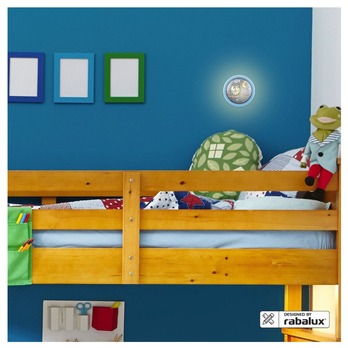Dětské LED svítidlo PUSH modrá 1
