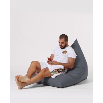 Sedací pytel PYRAMID šedá 3