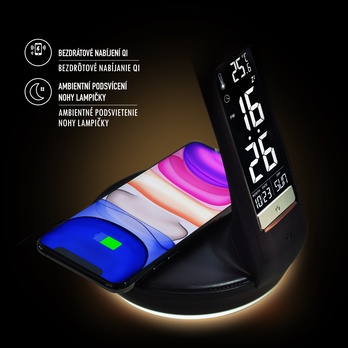 Stolní lampa QI černá 10
