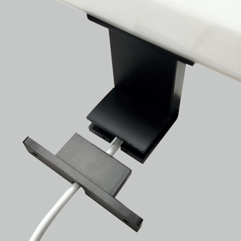 Koupelnové nástěnné LED svítidlo QTEC 2 černá, šířka 20 cm 1