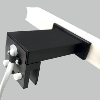 Koupelnové nástěnné LED svítidlo QTEC 2 černá, šířka 20 cm 2