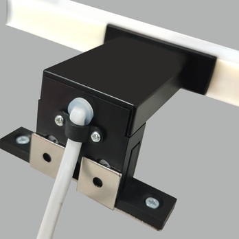 Koupelnové nástěnné LED svítidlo QTEC 2 černá, šířka 20 cm 5