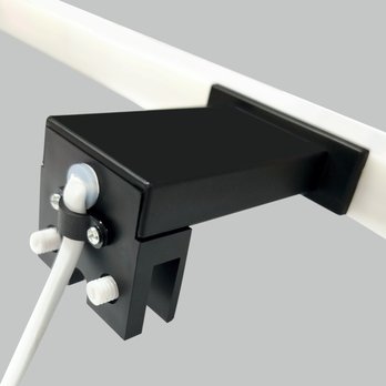 Koupelnové nástěnné LED svítidlo QTEC 2 černá, šířka 80 cm 2