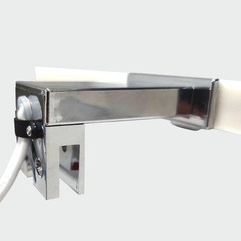 Koupelnové nástěnné LED svítidlo QTEC 2 chrom, šířka 80 cm 2