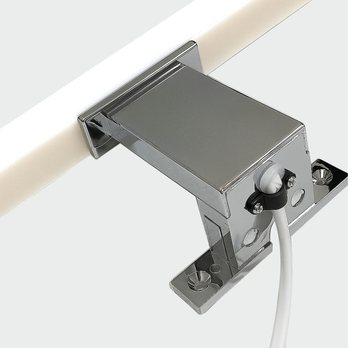 Koupelnové nástěnné LED svítidlo QTEC 2 chrom, šířka 80 cm 3