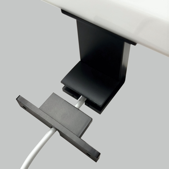 Koupelnové nástěnné LED svítidlo QTEC 2 černá, šířka 40 cm 1