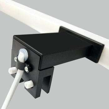 Koupelnové nástěnné LED svítidlo QTEC 2 černá, šířka 40 cm 2