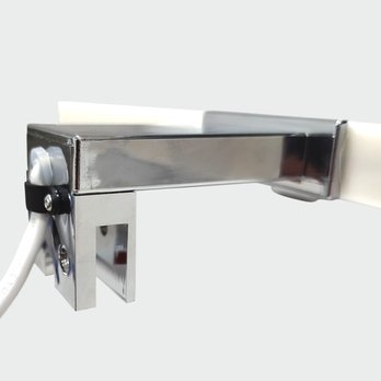 Koupelnové nástěnné LED svítidlo QTEC 2 chrom, šířka 40 cm 2