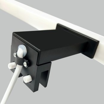 Koupelnové nástěnné LED svítidlo QTEC 2 černá, šířka 60 cm 2