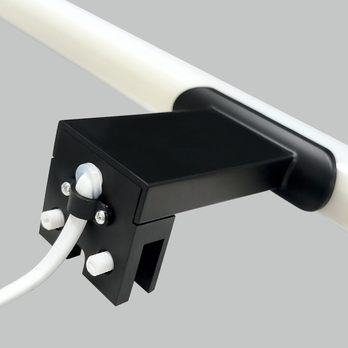 Koupelnové nástěnné LED svítidlo QTEC 3 černá, šířka 30 cm 3