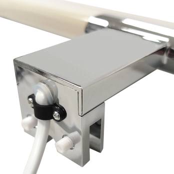 Koupelnové nástěnné LED svítidlo QTEC 3 chrom, šířka 30 cm 2