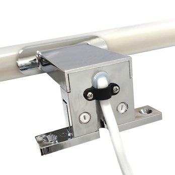 Koupelnové nástěnné LED svítidlo QTEC 3 chrom, šířka 30 cm 3