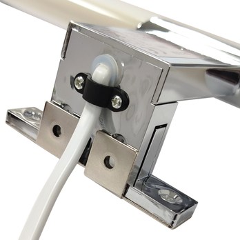 Koupelnové nástěnné LED svítidlo QTEC 3 chrom, šířka 30 cm 5