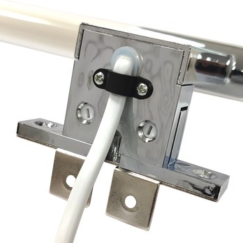 Koupelnové nástěnné LED svítidlo QTEC 3 chrom, šířka 30 cm 6