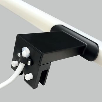 Koupelnové nástěnné LED svítidlo QTEC 3 černá, šířka 50 cm 2