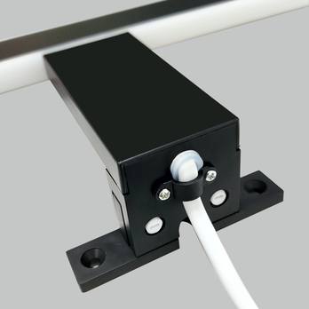 Koupelnové nástěnné LED svítidlo QTEC 4 černá, šířka 30 cm 3