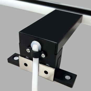 Koupelnové nástěnné LED svítidlo QTEC 4 černá, šířka 30 cm 5