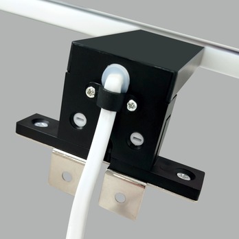 Koupelnové nástěnné LED svítidlo QTEC 4 černá, šířka 30 cm 6