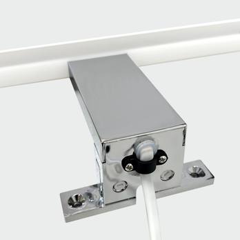 Koupelnové nástěnné LED svítidlo QTEC 4 chrom, šířka 30 cm 3