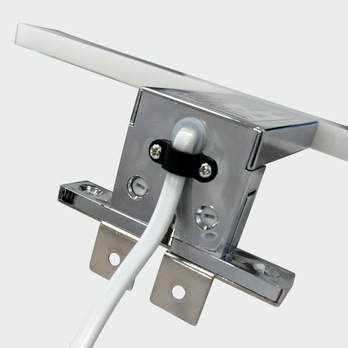 Koupelnové nástěnné LED svítidlo QTEC 4 chrom, šířka 30 cm 6