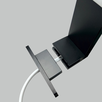 Koupelnové nástěnné LED svítidlo QTEC 4 černá, šířka 50 cm 1