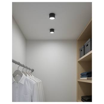 Stropní svítidlo QTEC černá, průměr 8 cm 7