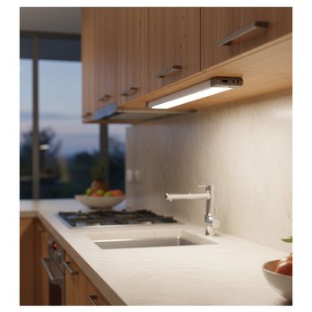 Podlinkové LED svítidlo QTEC stříbrná, šířka 33 cm 1