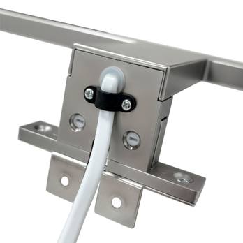 Koupelnové nástěnné LED svítidlo QTEC chrom, šířka 50 cm 6