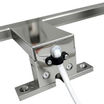 Koupelnové nástěnné LED svítidlo QTEC chrom, šířka 30 cm 3