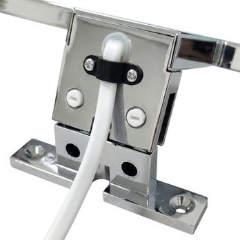 Koupelnové nástěnné LED svítidlo QTEC chrom, šířka 30 cm 4