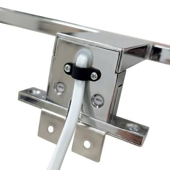 Koupelnové nástěnné LED svítidlo QTEC chrom, šířka 30 cm 6