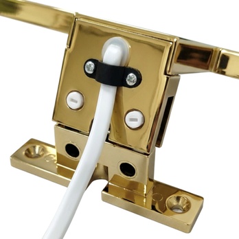 Koupelnové nástěnné LED svítidlo QTEC zlatá lesklá, šířka 30 cm 3