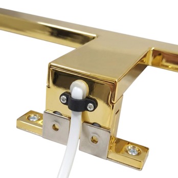 Koupelnové nástěnné LED svítidlo QTEC zlatá lesklá, šířka 30 cm 4