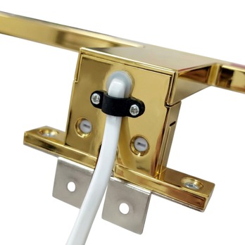 Koupelnové nástěnné LED svítidlo QTEC zlatá lesklá, šířka 30 cm 5