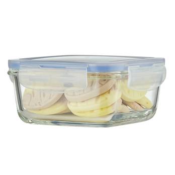 Skleněná dóza s víkem QUADER II objem 550 ml 1