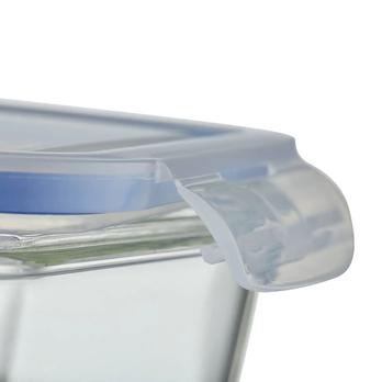 Skleněná dóza s víkem QUADER II objem 550 ml 5