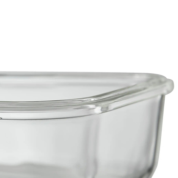 Skleněná dóza s víkem QUADER objem 1,85 l 4