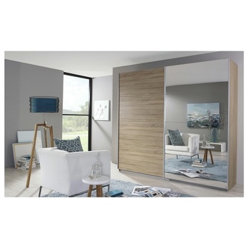 Šatní skříň QUADRA 271 dub sonoma/zrcadlo 1