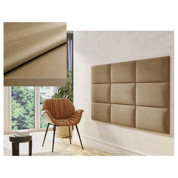 Čalouněný panel QUADRA II hnědá cappuccino 1