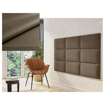 Čalouněný panel QUADRA II čokoládově hnědá 1