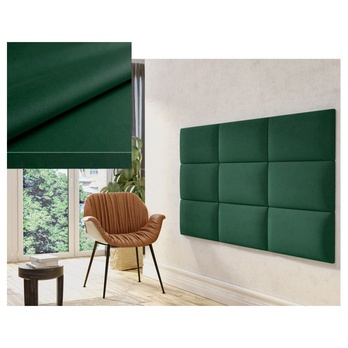 Čalouněný panel QUADRA II tmavě zelená 1