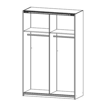 Šatní skříň QUADRA bílá 2