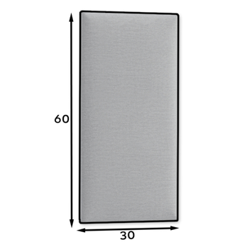 Čalouněný panel QUADRATTA V tmavě modrá, 60x30 cm 3