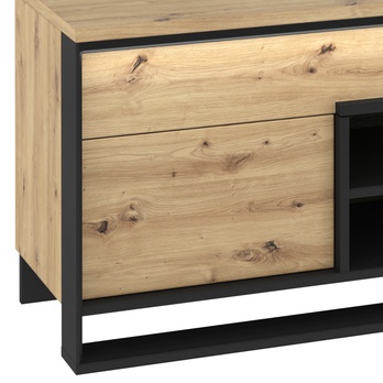 TV komoda QUANT 04 dub artisan/černá 5