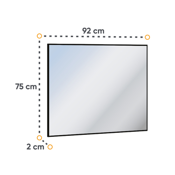 Zrcadlo QUANT QG-05 černá 1