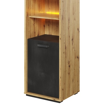 Regál QUBIC 04 dub artisan/šedá 3